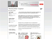 Tablet Screenshot of capeor.jobanque.com